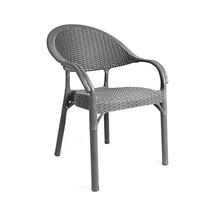 Bambu Desenli Plastik Bahçe Sandalye 4'lü Set Diğer