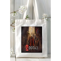 Art Hediye Dota Oyun Baskılı Omuz Çanta Kişiye Özel Model 9 Çok Renkli