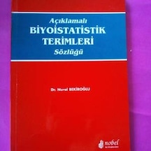 Açıklamalı Biyoistatistik Terimler Sözlüğü Murat Bekiroğlu 1998 Y