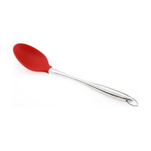 Ün-ev 057 Metal Saplı Kırmızı Silikon Kaşık