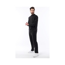 Madmext Siyah Basic Uzun Kollu Eşofman Takımı 5960 Siyah