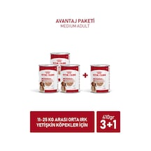 Medium Adult Konserve 3 + 1 Hediye 410 Gr