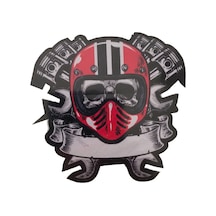 Motosiklet Sticker Kuru Kafa Piston 8cm 8cm A