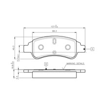 Peugeot 307 On Fren Balatasi 1.6 2001-2008 Bosch 0986tb2408