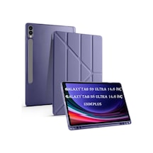 Samsung Galaxy Uyumlu Tab S8 Ultra/s9 Ultra/s10 Ultra Kılıf Kalem Bölmeli Trifolding Case X900 X910 X920 Kılıf