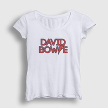 Presmono Kadın David Bowie T-Shirt