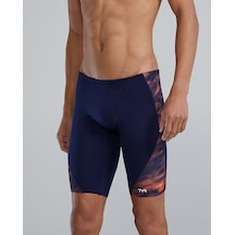 Tyr Durafast Elite Men's Blade Splice Jammer Swimsuit - Soren Lacivert - Turuncu