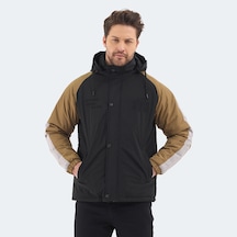 Slazenger HINOX Erkek Kapüşonlu Siyah Mont & Kaban