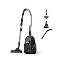 Philips Powerpro Expert 7000 Serisi Torbasız Elektrikli Süpürge, Triactive+ Led Başlık, Alerji Filtresi, 900 Watt Parlak Siyah - Fc9747/09