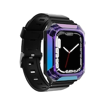 Watch 7 41mm Uyumlu Krd-88 Sert Pc Kasa Koruyuculu Uyumlu Mkst Kordon-mor