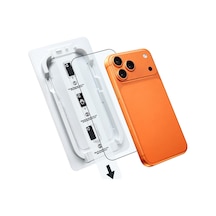 Klasse Magıc-box İphone 15 Pro Max Ekran Koruyucu Cam Tozsuz Hizalama Tam Kaplama 9h Kırılmaz & Çizilmez
