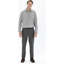 Finesuits Erkek Desenli Klasik Pantolon 2422105005.pvycs Gri