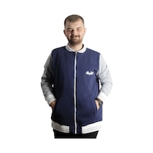 Mode Xl Büyük Beden Erkek Kolej Mont Süper 22614 İndigo Grimelanj İndigo