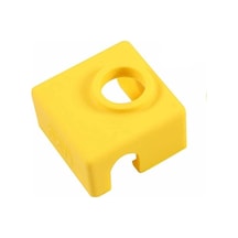 Koodmax 2 Adet E3d-v6 Sıcaklığa Dayanıklı Mk7 / Mk8 / Mk9 Alüminyum Isıtıcı Blok Silikon Kılıfı Sarı