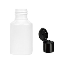 60ml Plastik Beyaz Fliptop Kapak Şişe, 24 Adet, Açmalı Kapak Şişe, Dezenfektan Şişesi,sabun Şişesi, Kozmetik Şişe Beyaz