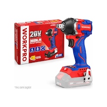 Workpro Wp390225 20volt 1/2 360nm Kömürsüz Profesyonel Şarjlı Somun Sıkma Akü Dahil Değildir