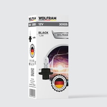 Mfx6 Duylu Gösterge Ampulü Siyah 12v 1,2w 10 Adet - Wolfram 30105