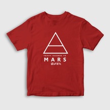Presmono Unisex Çocuk Logo 30 Seconds To Mars T-Shirt