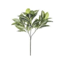 Yapay Bitki, Zebra Yaprağı Dalı - 70 Cm Çok Renkli
