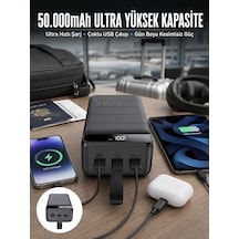 Powerbank Çoklu Şarj Girişi 50.000 Mah Taşınabilir Dijital Göstergeli Kopya
