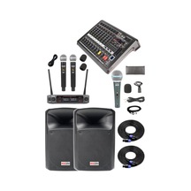 Midex Extreme Paket-1 Mixer Hoparlör Mikrofon Full Ses Sistemi Seti