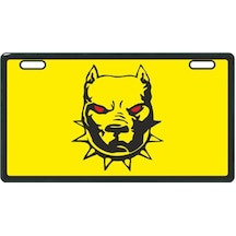Sevenkardeşler Sarı Pitbull E-Bike Plakalık