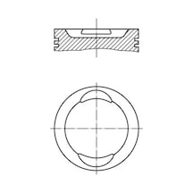 Piston Segman - Fiat Doblo, Panda, Punto, Bravo, Fiorino, Uno, Strada, Marea, Brava, Palio, Siena - Mahle-0094102 57858888