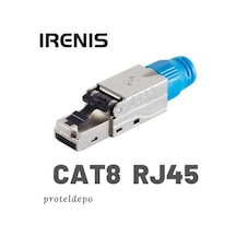Irenıs Cat8 Rj45 Aletsiz Montaj Tipi Konnektör. Cat8. Cat7 Kablo