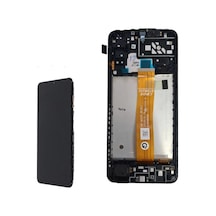 Samsung Uyumlu  A04s Dokunmatik Ekran Çıtalı Siyah
