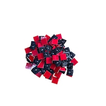 19x19 Siyah Yapışkanlı Kroşe