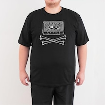Bant Giyim 90'S Kaset Grunge Punk Rock Büyük Beden Siyah Erkek Tişört 4Xl Çok Renkli