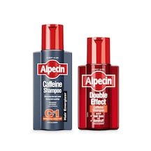 Alpecin Caffeine C-1 Dökülme Karşıtı Şampuan 250 ML + Alpecin Double Effect Kafein İçeren Dökülme ve Kepek Karşıtı Şampuan 200 ML