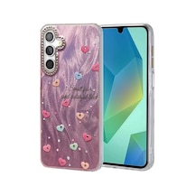 Newface Samsung Galaxy Uyumlu S25 Kılıf Blade Aynalı Desenli Kapak - Desen 8 Pembe Diğer