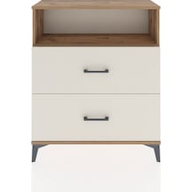 Arges Şifonyer Tek Raflı 2 Çekmeceli 88x30x106 Çam-aytaşı Çam