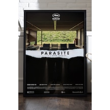 Parasite Siyah Ahşap Çerçeveli Poster, Dekoratif Film Duvar Tablosu