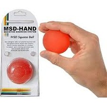 Msd Mvs Hand Silikon El Parmak Egzersiz Topu Kırmızı