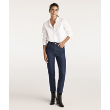 Yargıcı Mom Fit Denim Pantolon Koyu İndigo
