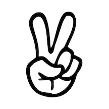 Barış İşareti Peace Sticker 10 X 15 Cm