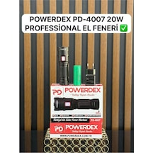 Powerdex Pd-4007 Profesyonel Şarjlı 20w 1200 Lümen El Feneri