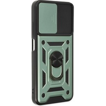 Xiaomi Poco M5 Kılıf Pars Lens Yüzüklü Silikon - Yeşil 0.2M-Çok Renkli