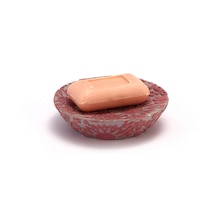 SABUNLUK PEMBE ÖRGÜ MODEL POLİRESİN 13x13x2cm