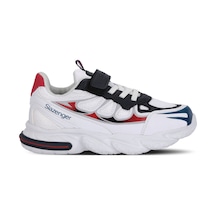 Slazenger Kafka P Erkek Çocuk Cırt Cırtlı Beyaz / Lacivert Günlük Spor Ayakkabısı Beyaz - Lacivert
