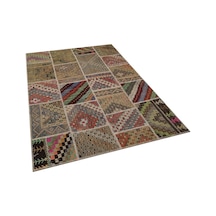Eşsiz Güzelliğe Sahip Patchwork El Dokuma Halı 160 X 230 Cm 6080