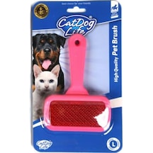 203724 Catlife İnce Telli Kedi Köpek Tarağı L