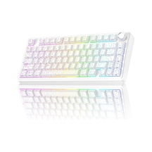 Aula F75 Mekanik Rgb Tkl Seiya Switch Kablosuz Makrolu Hot Swap Gaming Klavye Desenli Beyaz