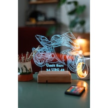 Yamaha R25 Motor 16 Renk Kumandalı 3d Gece Lambası