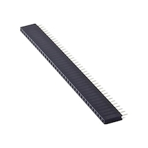 10 Adet - 1x40 Dişi Header - 40 Pin 180 Derece Düz Konnektör