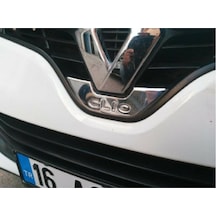 Renault Clio 4 Krom Amblem Çerçevesi 1 Prç. 2012 ve Üzeri P.Çelik