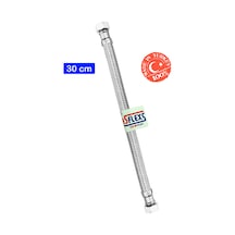 Asflexs 3/8×3/8 30 cm Paslanmaz Çelik Flex Hortum Klozet Bağlantı Hortumu