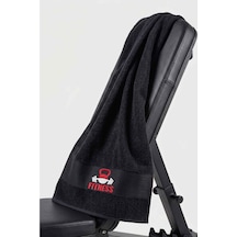 Fıtness 50x100 Cm %100 Pamuklu Spor Havlusu Siyah